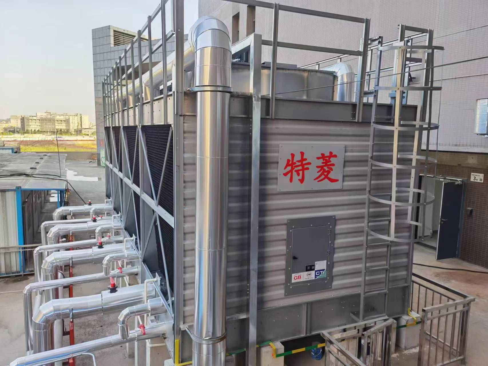 逆流閉式冷卻塔降噪實施方案(閉式冷卻塔噪聲治理),逆流型閉式冷卻塔廠
